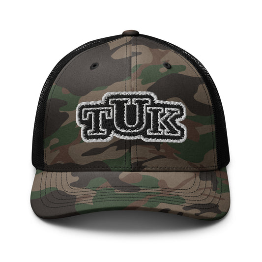 TUK Logo Camouflage Trucker Hat