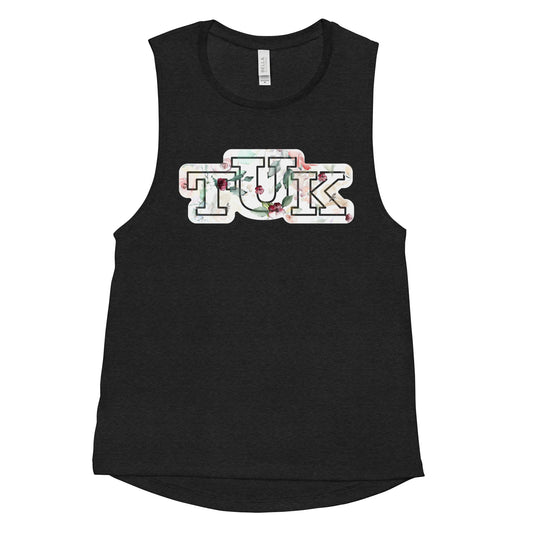 Ladies’ Floral TUK Logo Tank